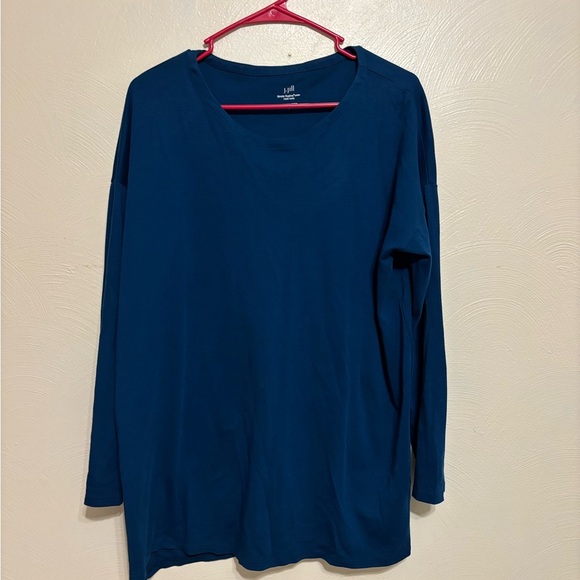 💙 J.Jill Simply Supima® Crew-Neck Tunic – Size L - Picture 1 of 7